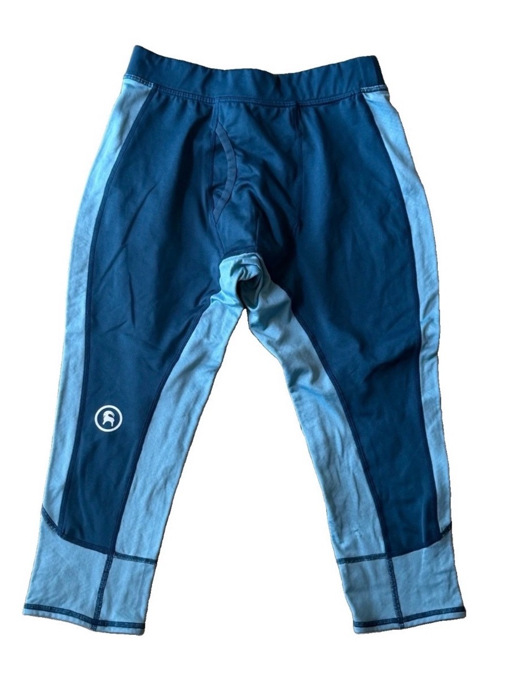 Backcountry Men’s Small Hybrid Grid Fleece 3/4 Length Base Layer Leggings Teal
